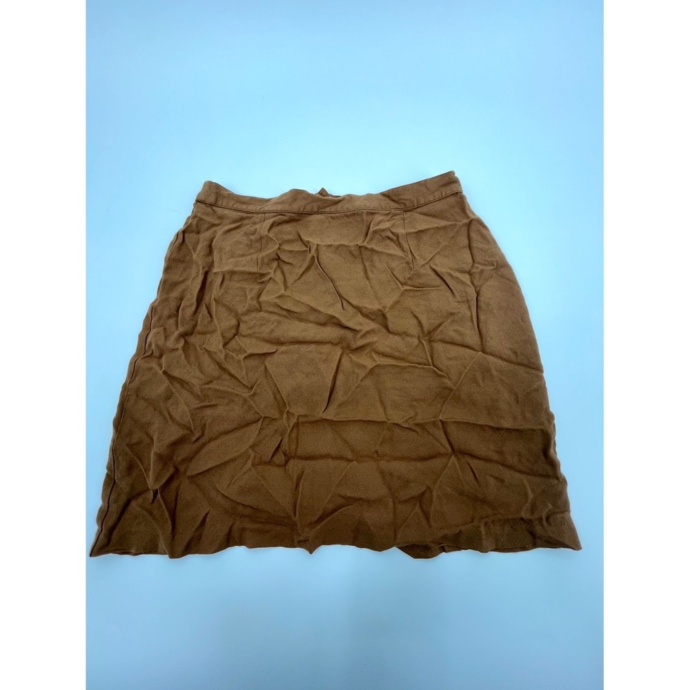 Vintage 90s Y2K AB Studio Mini Skirt Women Large Brown Stretch Casual Minimalist